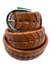 Isabel Marant Light Brown Leather Silver Buckle Braided Thin Arms Belts Light Brown / M