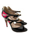 Miu Miu Shoe Size 37 Black, Pink & White Leather & Acetate open toe Pumps Black, Pink & White / 37