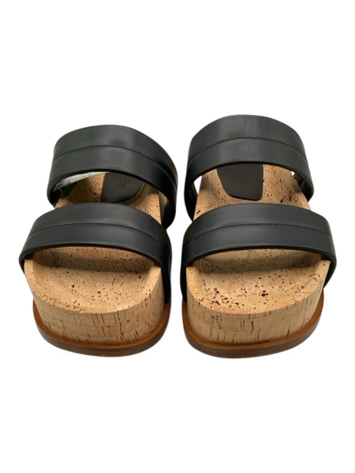 Gabriela Hearst Shoe Size 36.5 Black & Tan Leather & Acetate Cork Base Sandals Black & Tan / 36.5