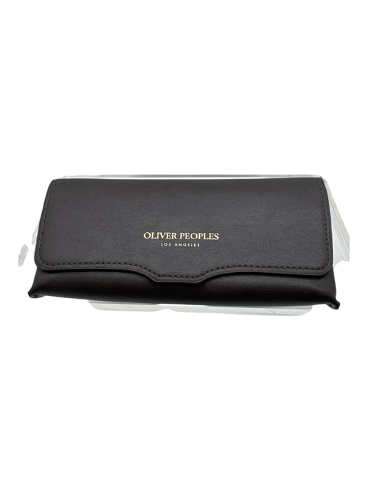 Oliver Peoples Black & Green Acetate Tinted Round Lens Sunglasses Black & Green