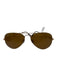 RayBan Gold Gold Tone Metal Tinted Aviator Sunglasses Gold