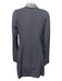 Maison Martin Margiela Size 44/8 Slate Gray Wool & Silk Satin Trim Tuxedo Dress Slate Gray / 44/8