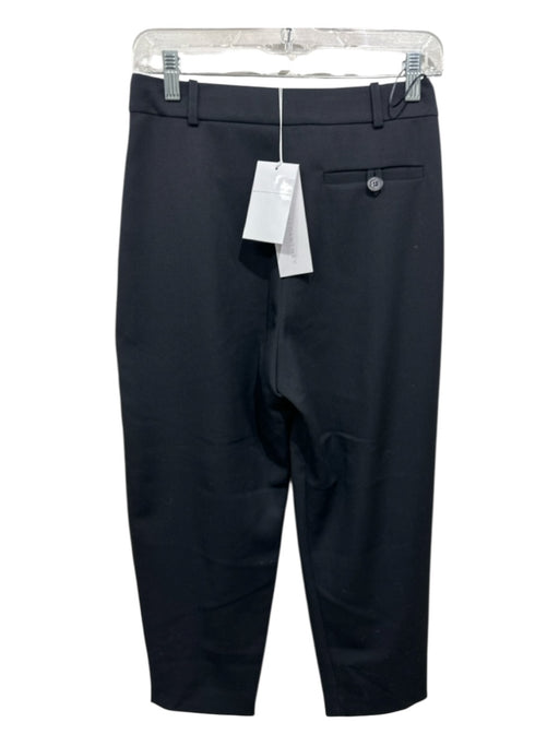 Stella McCartney Size 34 Black Wool Zip & Hook Closure Pleated Belt loops Pants Black / 34