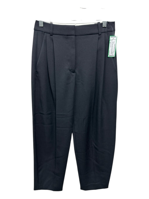 Stella McCartney Size 34 Black Wool Zip & Hook Closure Pleated Belt loops Pants Black / 34
