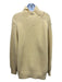 Jil Sander Size S/34 Butter Yellow Wool Rib Knit Asymetric Cowl neck Sweater Butter Yellow / S/34