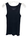 Nili Lotan Size XS Black Cotton Ribbed Sleeveless Tank Top Black / XS