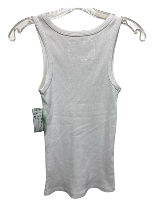 Nili Lotan Size XS White Cotton Ribbed Sleeveless Tank Top White / XS