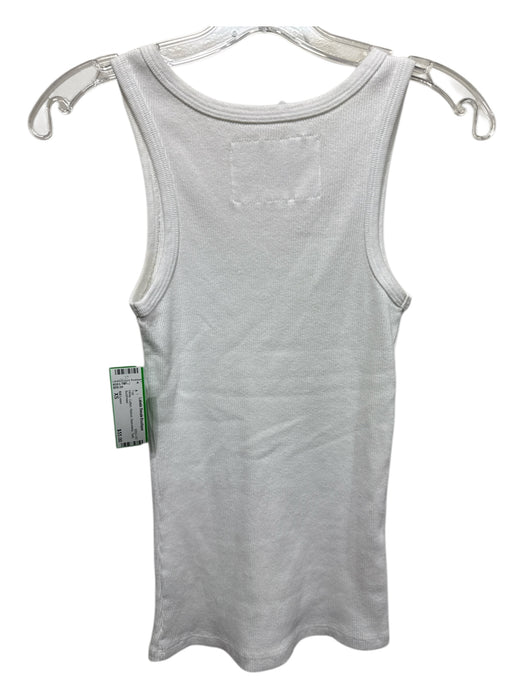Nili Lotan Size XS White Cotton Ribbed Sleeveless Tank Top White / XS