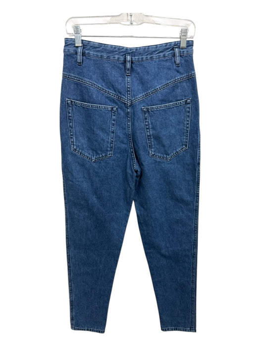 Isabel Marant Size 34 Med Wash Cotton Denim Zip & Button High Rise Pockets Jeans Med Wash / 34