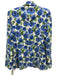 Alice + Olivia Size 8 Blue, White, Green Polyester Long Sleeve Floral Jacket Blue, White, Green / 8