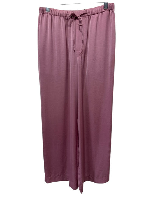 Vince Size M Dusty Pink Polyester Elastic Waist Drawstring Wide Leg Pants Dusty Pink / M