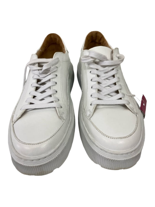 Koio Shoe Size 9 White Leather Platform Low Top Sneakers White / 9