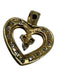No Brand White & Gold 10k Gold Diamond Pendant Pendant White & Gold