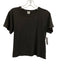 Leset Size S Charcoal Gray Cotton Short Sleeve T Shirt Crop Top Charcoal Gray / S