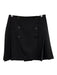 Albaray Size 10 Black Polyester Blend Double Breasted Pleat Detail Wrap Skirt Black / 10