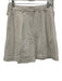 Posse Size S Cream White Linen Elastic Back Pleated Front Hook & Zip Fly Shorts Cream White / S