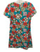 La Double J Size S Teal, Pink & Multi Cotton Geometric Floral Print Dress Teal, Pink & Multi / S