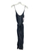 Rag & Bone Size 2 Navy Blue & White Viscose Vertical Pinstripe Sash Jumpsuit Navy Blue & White / 2