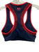 PE Nation Size S Navy Blue & Red Contrast Trim Legging Racerback Pant Set Navy Blue & Red / S