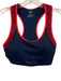 PE Nation Size S Navy Blue & Red Contrast Trim Legging Racerback Pant Set Navy Blue & Red / S