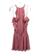 Parker Size L Dusty Pink Silk High Round Neck Sleeveless keyhole front Dress Dusty Pink / L