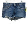 Agolde Size 30 Medium Wash Cotton Button Fly Distressed High Rise Shorts Medium Wash / 30