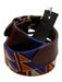 Smathers & Branson Red & Blue Canvas Abstract Men's Belt Red & Blue