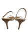 Stuart Weitzman Shoe Size 10 Beige Patent Leather Square Toe Stilletto Sandals Beige / 10
