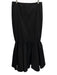 Antonio Melani Size 10 Black Cotton & Nylon Sleeveless Back Zip Maxi Skirt Set Black / 10