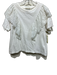 Sea New York Size L White Cotton & Nylon Lace Ruffle Detail Short Sleeve Tee Top White / L