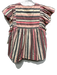 Ulla Johnson Size L Red, Cream & Gray Cotton Blend Striped Metallic Top Red, Cream & Gray / L
