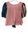 Maeve Size 12/M Pink & Multi Polyester Striped Gathered Bow back Skirt Set Pink & Multi / 12/M