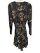 Secret Mission Size L Black & Multi Viscose & Polyester Long Sleeve Floral Dress Black & Multi / L
