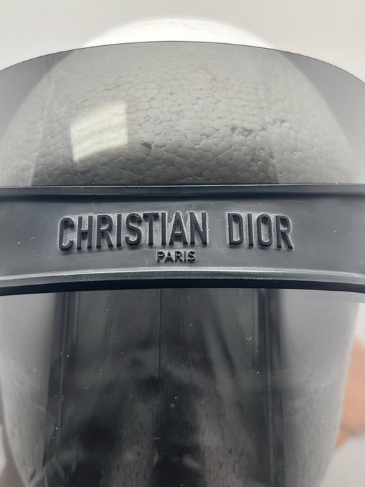 Christian Dior AS IS + Dust Bag Incl Black Rubber Elastic Logo Visor Hat