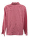 J. McLaughlin Size 12 White & Pink Cotton Gingham Long Sleeve Button Up Top White & Pink / 12