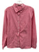 J. McLaughlin Size 12 White & Pink Cotton Gingham Long Sleeve Button Up Top White & Pink / 12