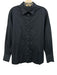 Etici Size S Navy Blue Viscose Blend Long Sleeve Button Up Collared Shirt Top Navy Blue / S