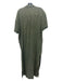 Free People Size XL Green Cotton Gauze Button Front Short Sleeve Midi Dress Green / XL