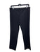 Theory Size 6 Black Nylon Blend Hook & Zip Low Rise Straight Leg Stretch Pants Black / 6