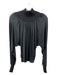 A.L.C. Size S Black Acetate Long Sleeve Ribbed Flowy Top Black / S