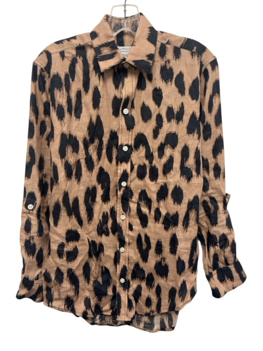 Emily Phillips Size XS Brown & Black Missing Fabric Tag Long Sleeve Top Brown & Black / XS
