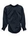 Ann Mashburn Size XS Black Cotton Half Button Down Mock Neck Long Sleeve Top Black / XS