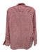Frank & Eileen Size S Red & White Cotton Mini Floral Button Down Long Sleeve Top Red & White / S