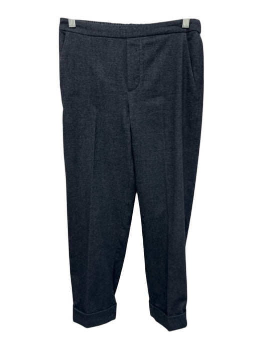 Brochu Walker Size XS Charcoal Gray Polyester Blend pleat front Cuffed Pants Charcoal Gray / XS
