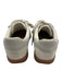 Vince Shoe Size 6.5 Cream & Gray Leather Upper Suede Lace Up Low Top Sneakers Cream & Gray / 6.5