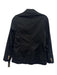 Ann Mashburn Size 2 Black Cotton Canvas Tortoise Shell Button Pockets Jacket Black / 2