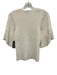 Ted Baker Size 2 White Viscose Blend Half Sleeve Ribbed Stretch Top White / 2