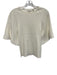 Ted Baker Size 2 White Viscose Blend Half Sleeve Ribbed Stretch Top White / 2