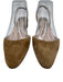 Manolo Blahnik Shoe Size 36.5 Taupe Brown Suede Almond Toe Slingback Pumps Taupe Brown / 36.5