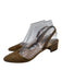 Manolo Blahnik Shoe Size 36.5 Taupe Brown Suede Almond Toe Slingback Pumps Taupe Brown / 36.5